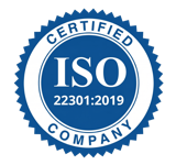 ISO 22301:2019 certified